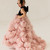 QueenLine Luxury Pink Handmade Flower Tull Bow Princess Flower Girl Dress