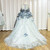 QueenLine Luxury Handmade A-Line Gray  Flower Ribbons Princess Girl Dress