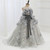 QueenLine Luxury Handmade A-Line Gray  Flower Ribbons Princess Girl Dress