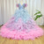 QueenLine Luxury Feathers Beading Princess Prom Quinceañera Girl Dress
