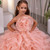 QueenLine Custom Luxury High Flower Girl Pageant Evening Gown