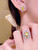 QueenLine Platinum Gold 1.13ct and 1.5ct Natural Yellow Sapphire Jewelry Sets