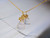 QueenLine Solid G18K Yellow Gold Natural White Jade Necklace and Bracelet