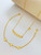 QueenLine Solid G18K Yellow Gold Bracelet and Necklace Jewelries Sets