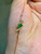 QueenLine Pure Solid 18K Yellow Gold 0.37ct Natural Green Emerald Gemstones Diamonds Bracelets