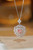 QueenLine Solid Gold Nature 0.60ct Pink Diamonds Pendants Necklaces