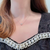 QueenLine Solid G18K White Gold 0.252ct Natural Diamonds Necklaces