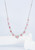 QueenLine Solid 18K White Gold Nature 1.18ct Pink Diamonds Pendants Necklaces