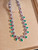 QueenLine Pure 18K Gold Natural Green Emerald 15.0ct Gemstones Necklace