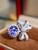 QueenLine G18K White Gold 1.98ct Natural Blue Sapphire Gems Rings