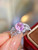 QueenLine G18K White Gold 2.05ct Natural Purplish Pink Sapphire Rings