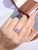 QueenLine G18K White Gold 2.05ct Natural Purplish Pink Sapphire Rings