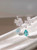 QueenLine Solid Gold 3.74ct Lab Grown Paraiba and Diamonds Earrings