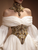 QueenLine Luxury Elegant Silk Off the Shoulder Beads Custom Made Floor Length Evening Dress