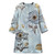 QueenLine Luxury Vintage Embroidery O neck Floral Beading Long 2/3 Sleeves Wide Waisted Coat