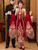 QueenLine Luxury Red Velvet Traditional Chinese Wedding Dress