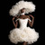 QueenLine Luxury 3D Flowers Off Shoulder Beads Puffy  Short Dress