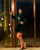 QueenLine Luxury High Neck Appliqued Beaded Lace Two-Pieces Tiered Puffy Short Dress