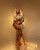 QueenLine Customized Luxury Golden 3D Lace Bead Embroidered Mermaid Sexy V-neck Open Back Split Evening Dress
