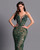 QueenLine Luxury Customized Exquisite Beading Pearls See Through Strapless Train Evening Dress
