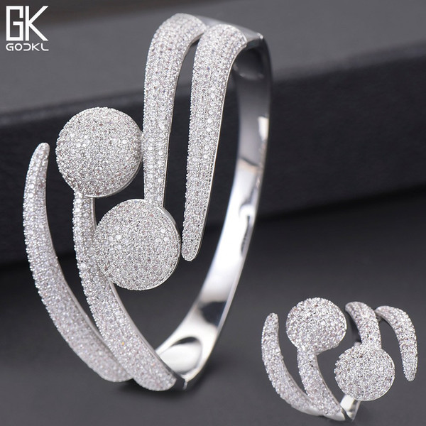 QueenLine Luxury Silver Disco Ball African Nigerian Bangle Ring Sets Indian Jewelry Sets For Women Wedding brincos para as mulheres