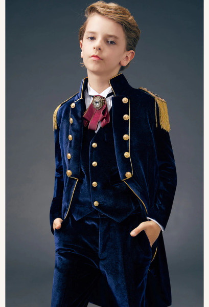 QueenLine Children suit Kids Dresses For Boys suits For Weddings teens suit tuxedo Boys Costume Gentleman Baby Boy Suit Classic Formal