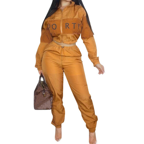 QueenLine Plus Size 2 Two Piece Set Women Clothes Patchwork Zip Tops+Bodycon Pants Sweat Suit Casual Outfits Matching Sets Tracksuit