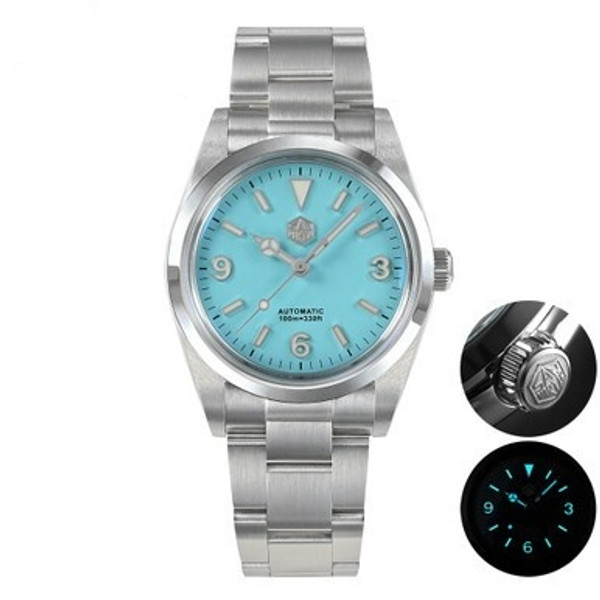 QueenLine Men Luxury Watch 36mm 369 Dial Explore Climbing Series Fashion Couples Sport Watch Unisex Automatic Mechanical 10Bar