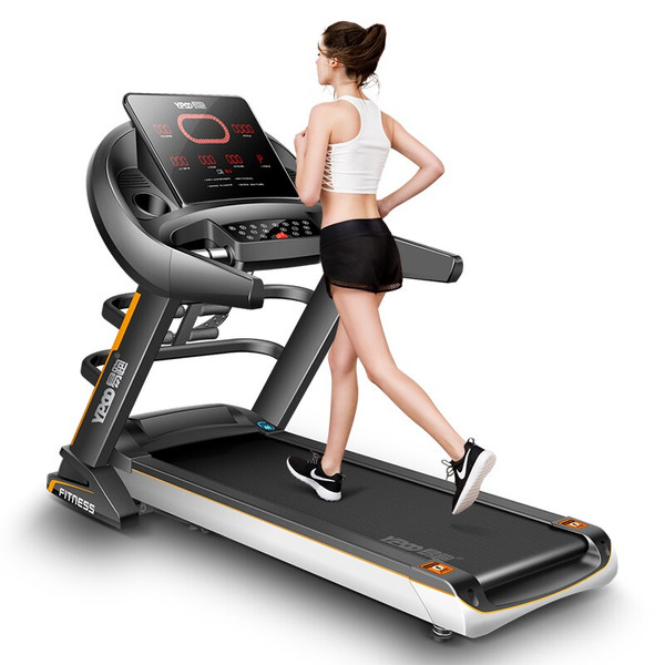 QueenLine Fashionable Treadmill Exercise Running Machine With Massager Belt Home Use 