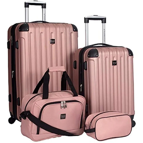 QueenLine Expandable Midtown Hardside 4-Piece Luggage, suitcase set
