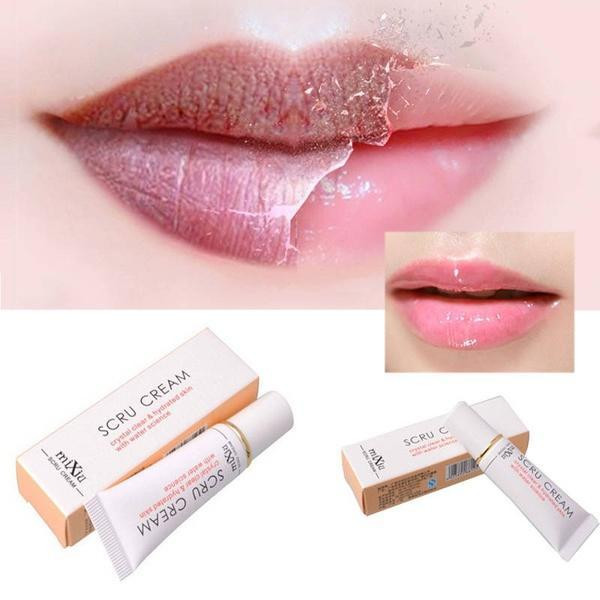 QueenLine 1pcs Protect Lips Moisturizing Full Lips Cosmetics Remove Dead Skin Brand Lip Care Exfoliating Lip Scrub Pink  Tool