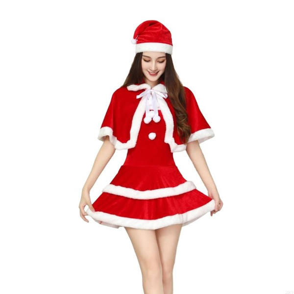 QueenLine Mrs. Santa Clauses Costume Christmas Cosplay Suit