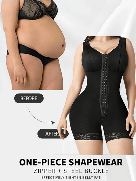 QueenLine High Compression Fajas Colombiana Short Girdles Bust For Daily And Post-Surgical Use Slimming Sheath Belly With Brooches