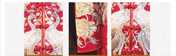 QueenLine Luxury Chinese Style Maternity Dragon And Phoenix Bridal Dress