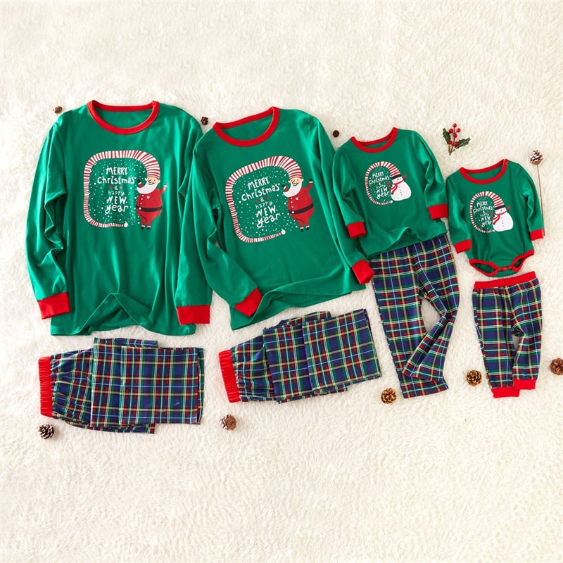 baby boy and mom matching pajamas