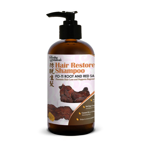 Healing Botanical Hair Restore Shampoo (16 fl oz) with He Shou Wu (Fo-Ti)