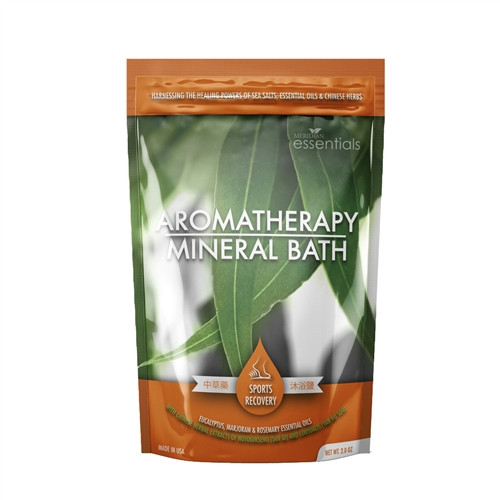Sports Recovery Herbal Mineral Bath Salts with Eucalyptus, Marjoram, and Rosemary
