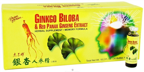 Ginkgo Biloba & Red Panax Ginseng Extract (30 bottles) 6 Boxes