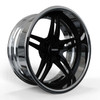 Series X: X500 - Forged Wheel Jet Black Satin_Polished3 Series X: X500 - Forged Wheel Jet Black Satin_Polished3