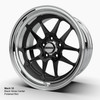 Direct-Fit Camaro Forged Wheel_Mach 10 Black Gloss