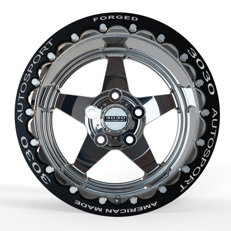 Drag Wheel Forged Launch 2pc weld beadlock_Polished_3