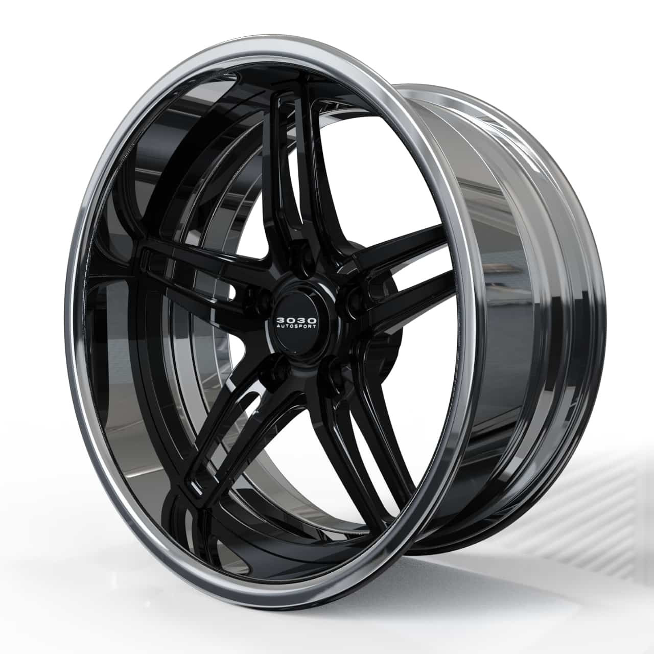 Series X: X500 - Forged Wheel Black Gloss_Polished2 Series X: X500 - Forged Wheel Black Gloss_Polished2
