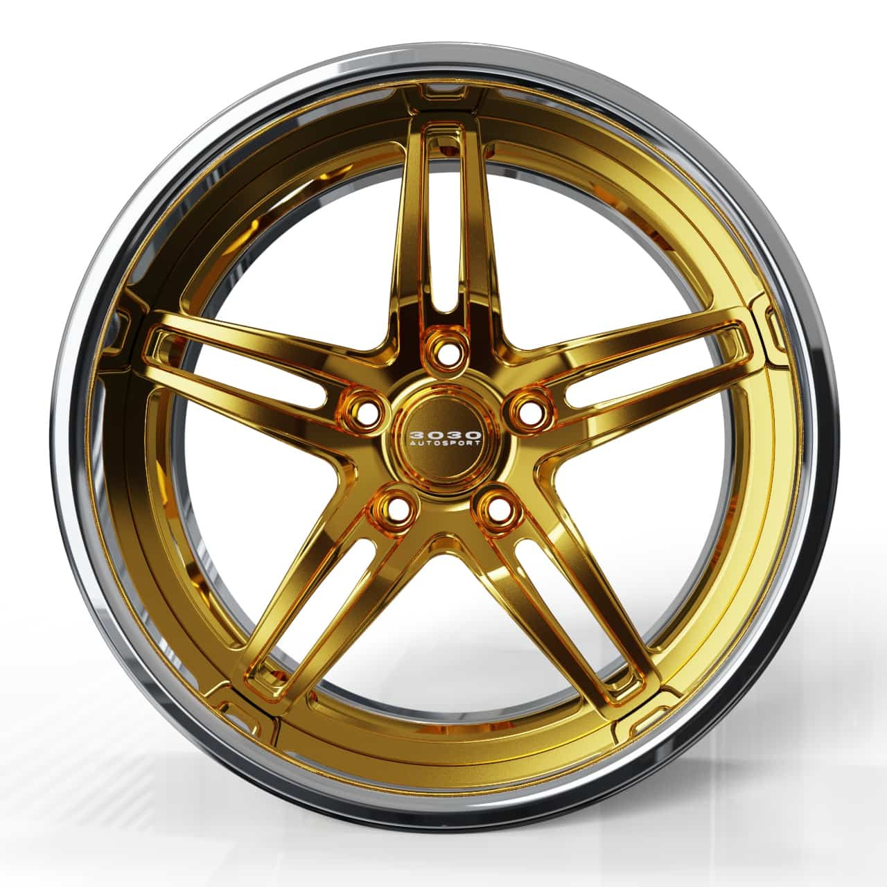 Series X: X500 - Forged Wheel Transparent Gold_Polished Series X: X500 - Forged Wheel Transparent Gold_Polished