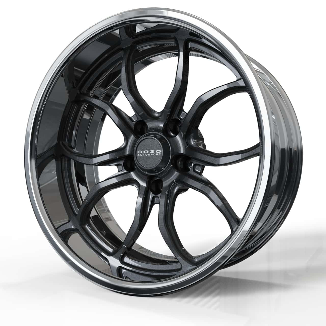 3030 Autosport Forged Wheels Y800 Graphite Gloss / Polished 3030 Autosport Forged Wheels Y800 Graphite Gloss / Polished