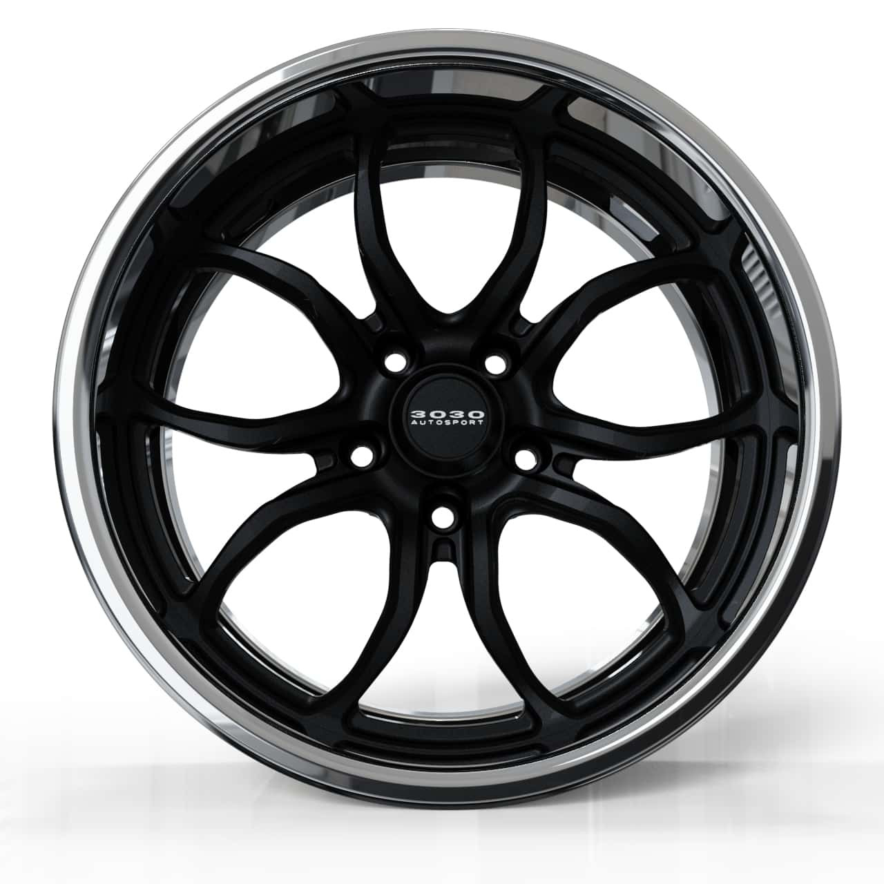 3030 Autosport Forged Wheels Y800 Jet Black Satin / Polished 3030 Autosport Forged Wheels Y800 Jet Black Satin / Polished