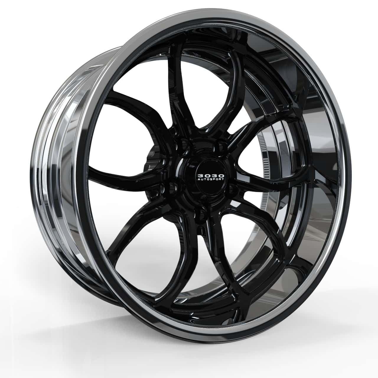 3030 Autosport Forged Wheels Y800 Black Gloss / Polished 3030 Autosport Forged Wheels Y800 Black Gloss / Polished