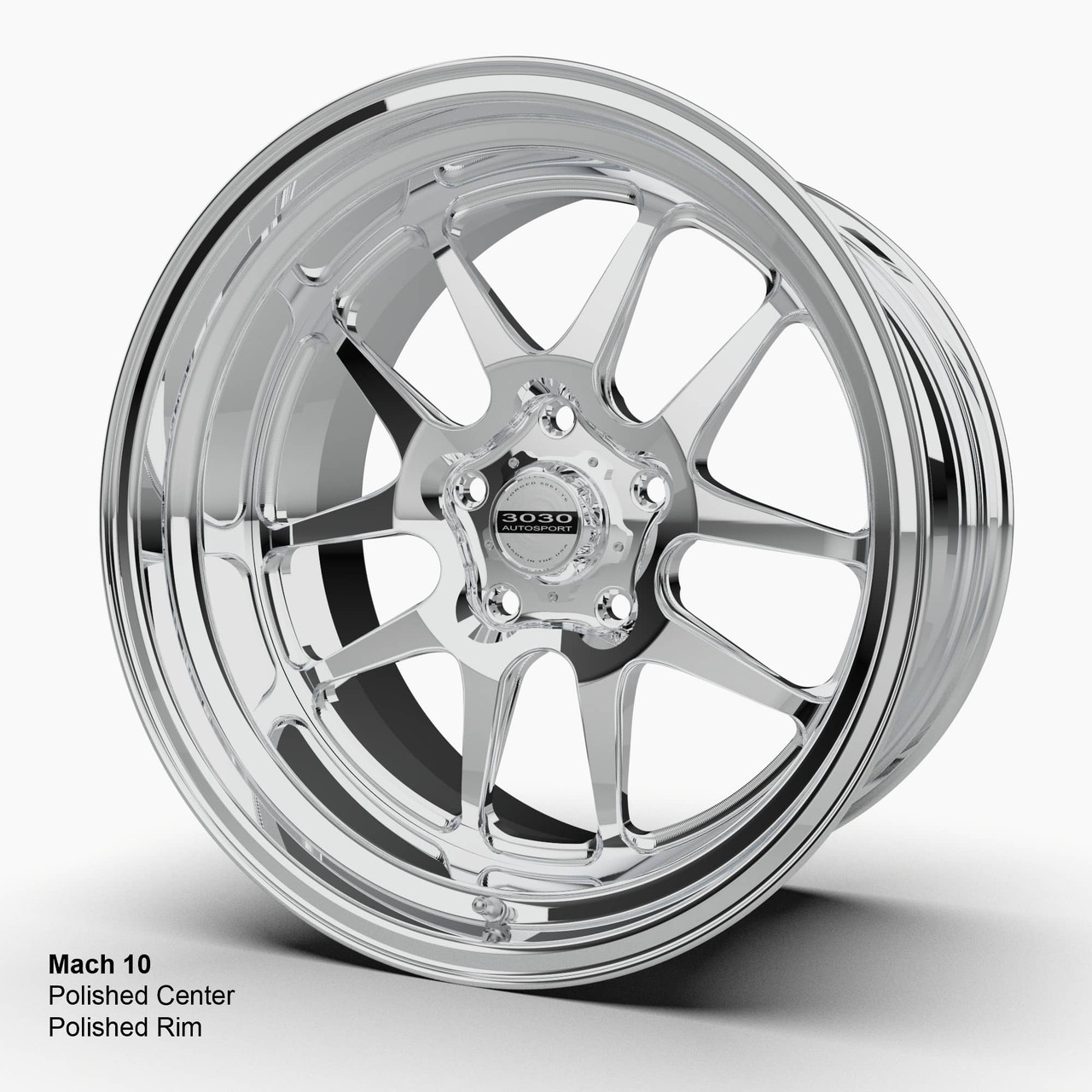 Direct-Fit Camaro Forged Wheel_Mach 10 Polished