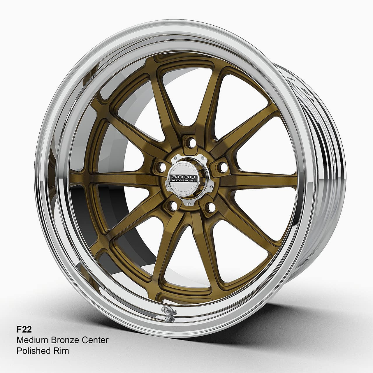 F22 Direct Fit Camaro Wheels Medium Bronze