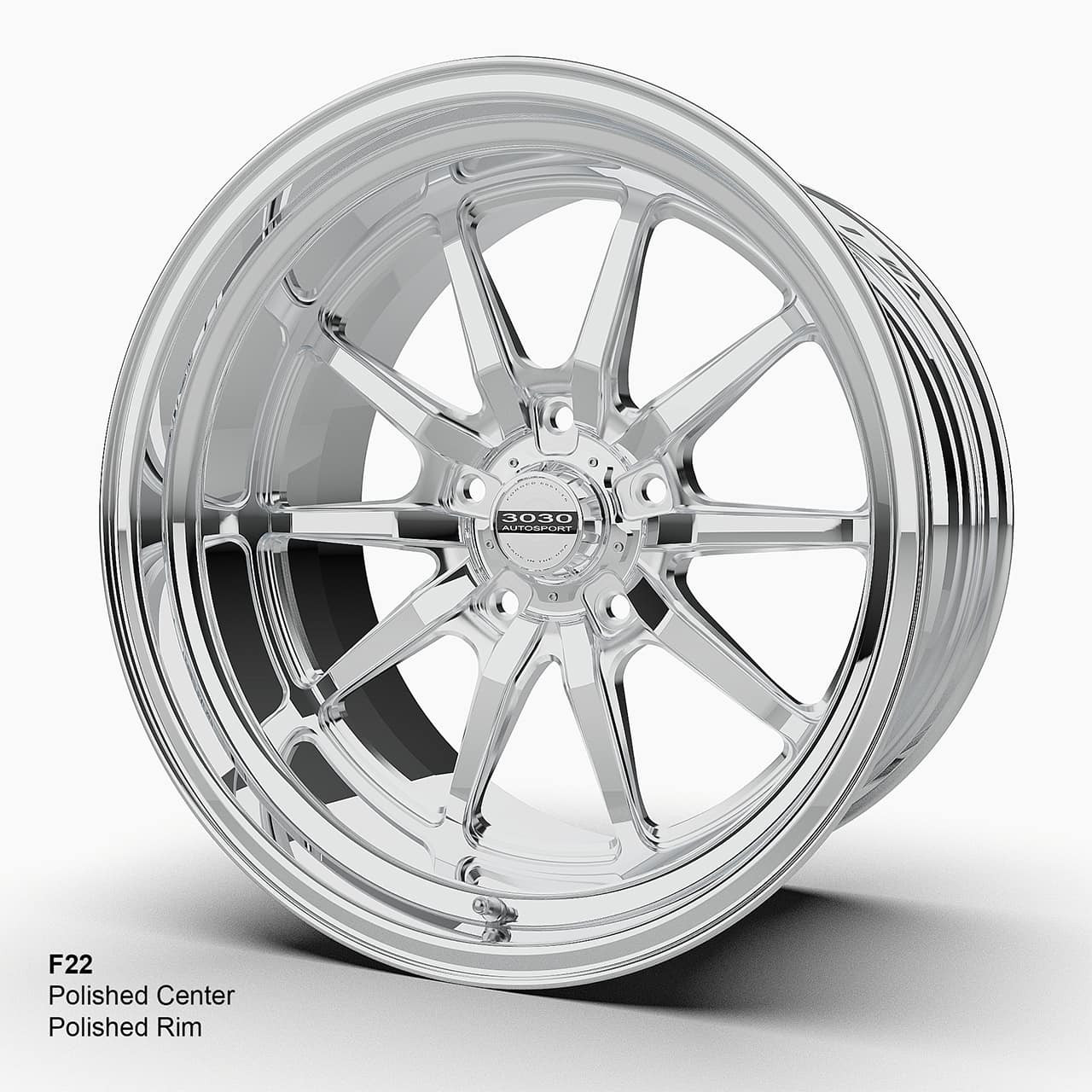 F22 Direct Fit Camaro Wheels Polished