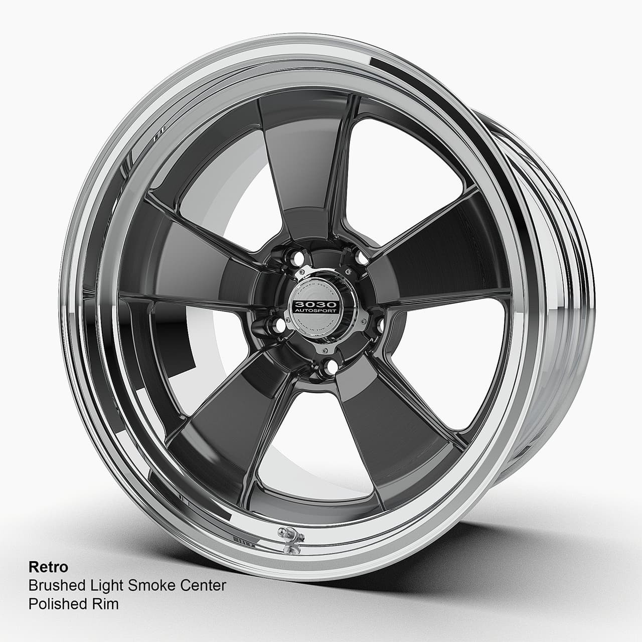 Direct-Fit Retro Forged Wheel Light Smoke